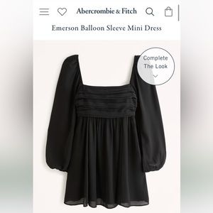 long sleeve balloon dress xs